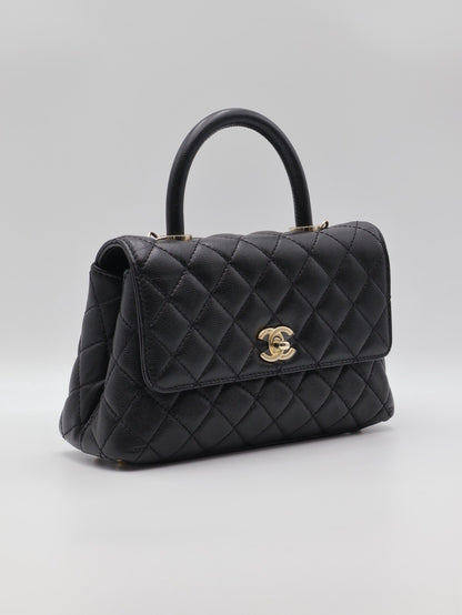 CHANEL Coco Handle - 小號黑金