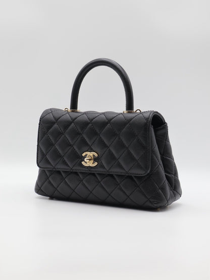 CHANEL Coco Handle - 小號黑金