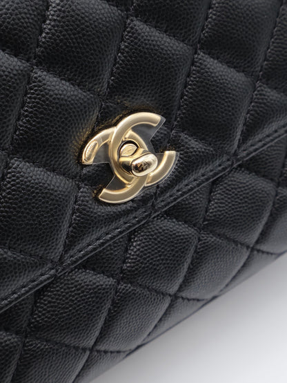 CHANEL Coco Handle - 小號黑金