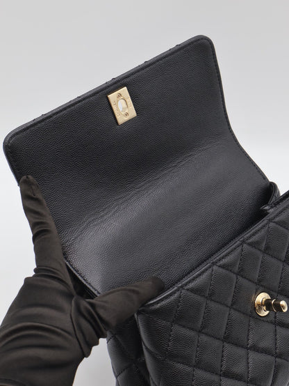CHANEL Coco Handle - 小號黑金