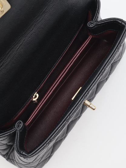 CHANEL Coco Handle - 小號黑金