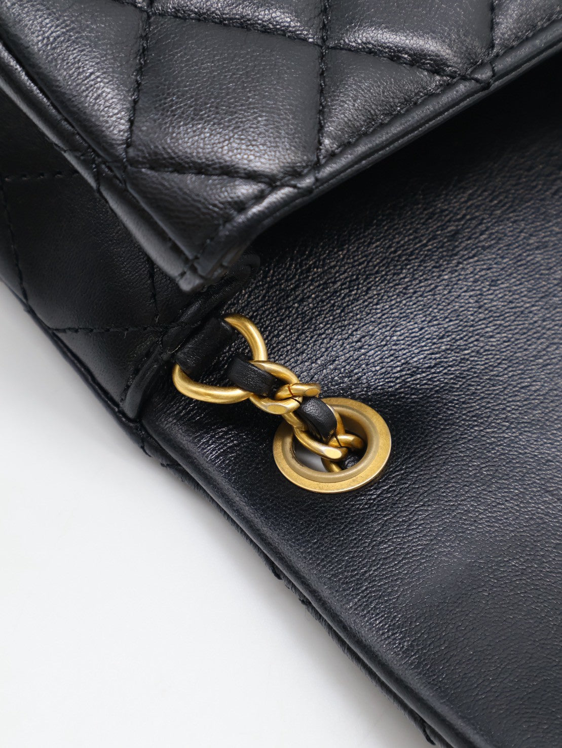 CHANEL 經典口蓋包Mini CF20 - 金球黑金