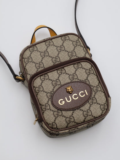 GUCCI Neo Vintage Supreme老花斜背包