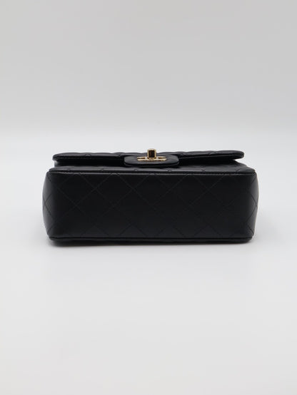 CHANEL 經典口蓋包Mini CF20 - 黑金