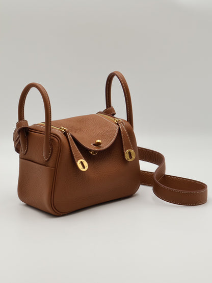 HERMES Mini Lindy - Gold 37 金棕金 U