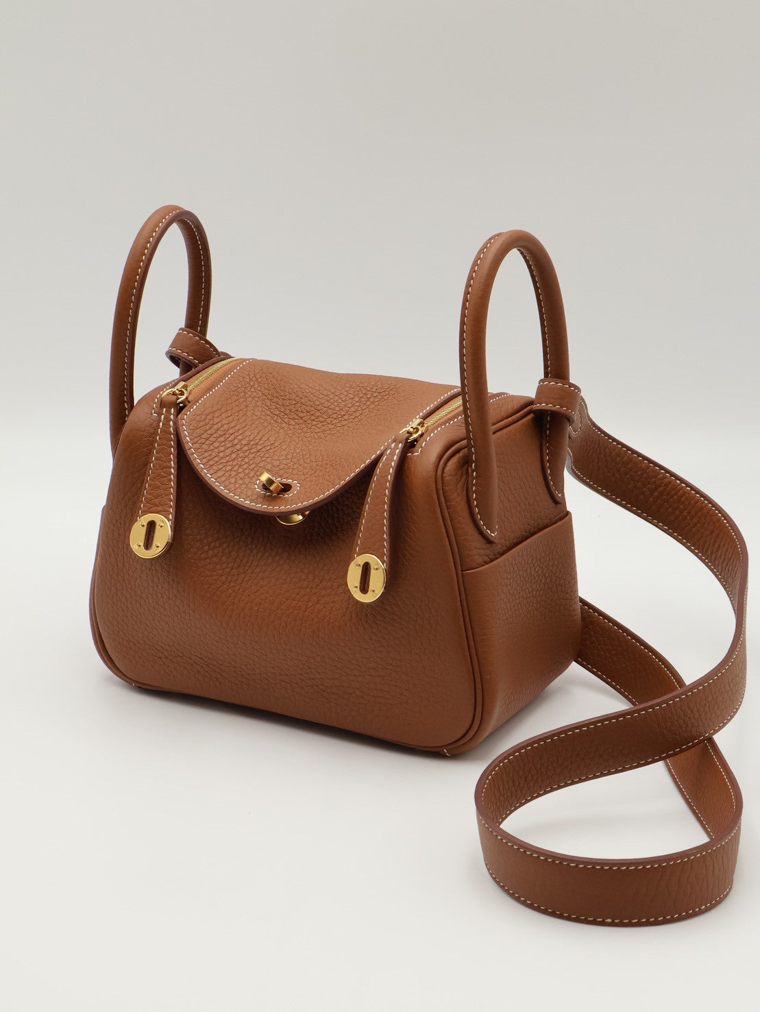 HERMES Mini Lindy - Gold 37 金棕金 U