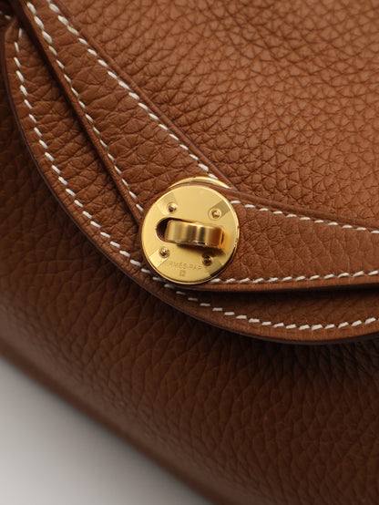 HERMES Mini Lindy - Gold 37 金棕金 U
