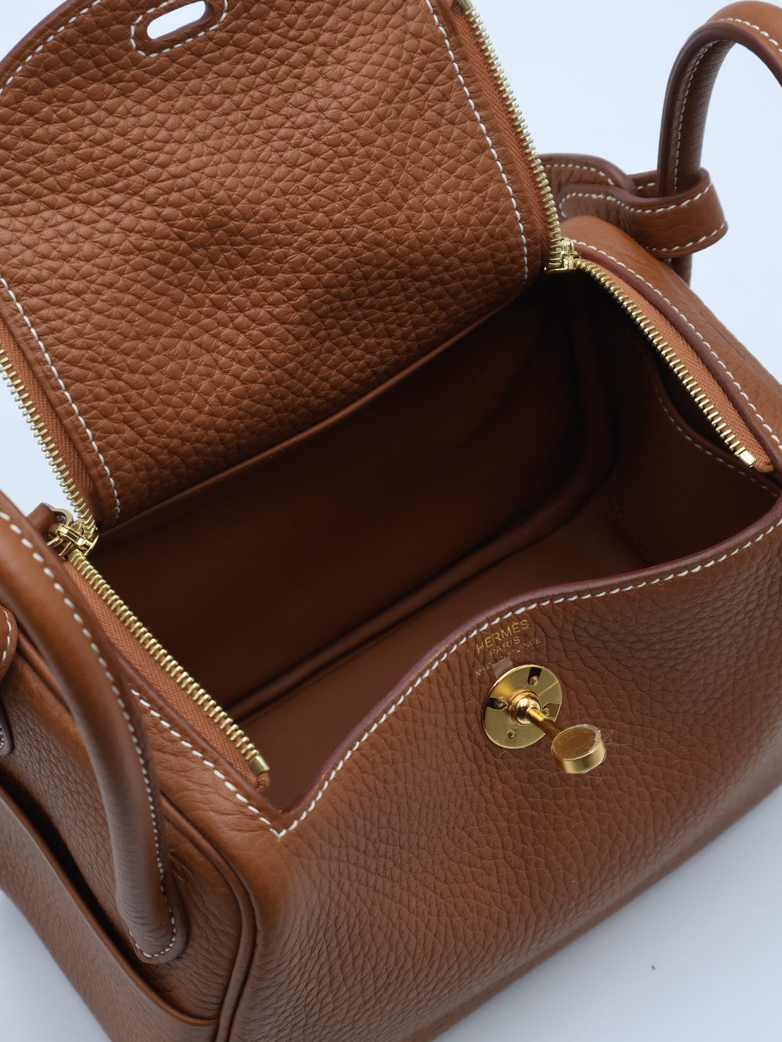 HERMES Mini Lindy - Gold 37 金棕金 U
