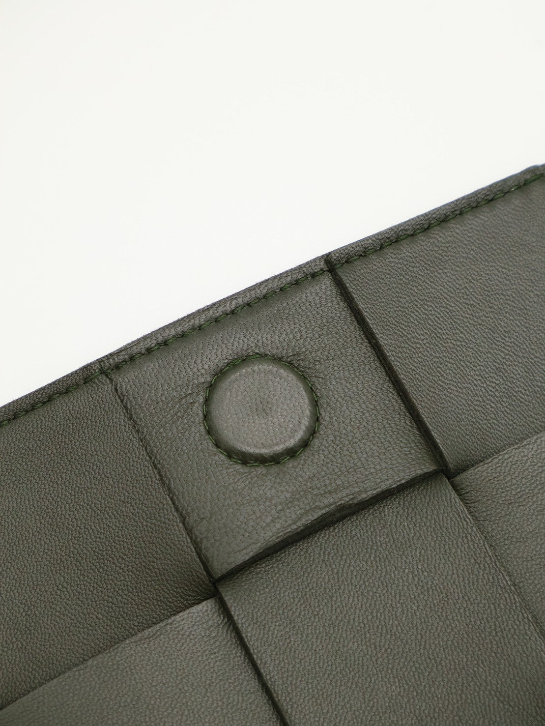 BOTTEGA VENETA Cassette經典編織包 - 15格灰綠