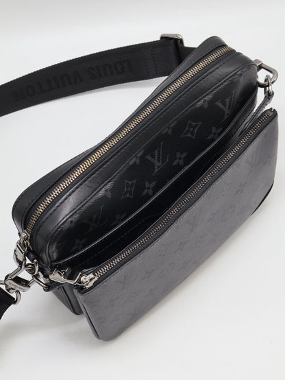 LOUIS VUITTON Trio三合一黑武士郵差包