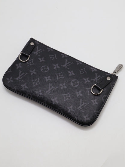 LOUIS VUITTON Trio三合一黑武士郵差包