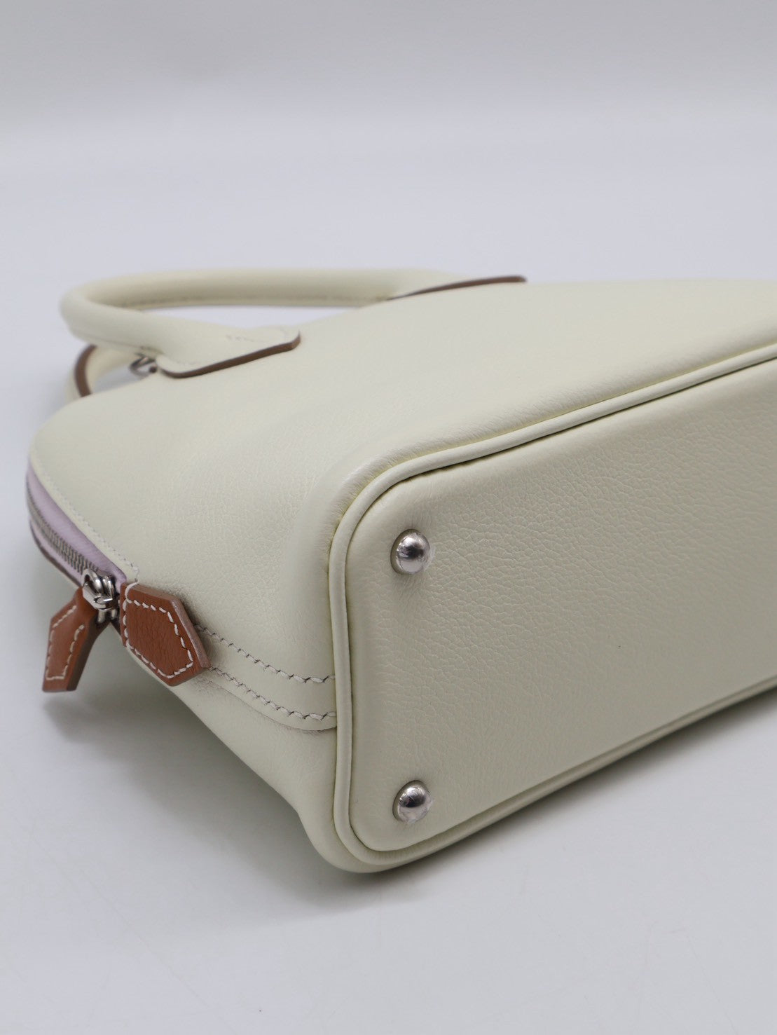 HERMES Mini Bolide - Mushroom/Mauve Pale/Gold 蘑菇白/夢幻紫/金棕 B