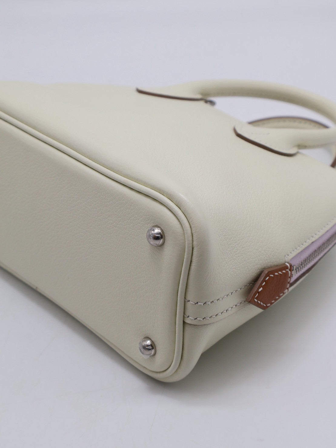 HERMES Mini Bolide - Mushroom/Mauve Pale/Gold 蘑菇白/夢幻紫/金棕 B