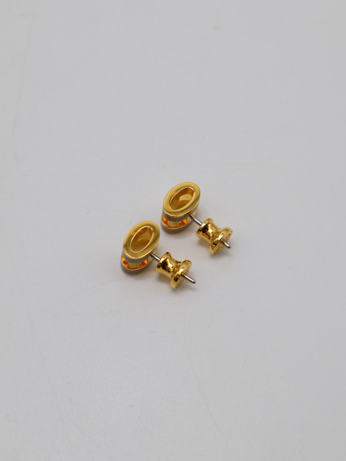 HERMES Mini Pop H耳環 - 奶茶金