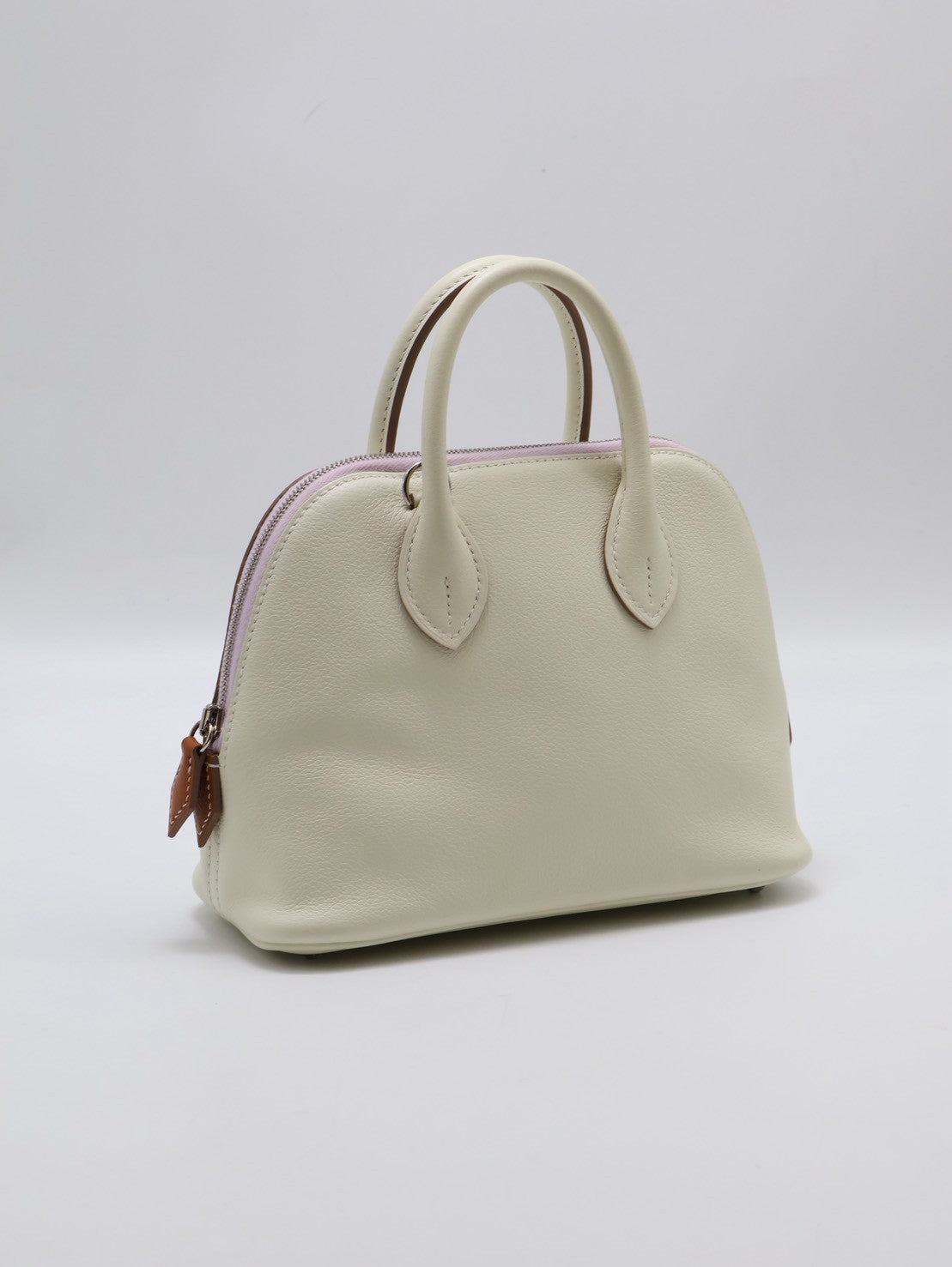 HERMES Mini Bolide - Mushroom/Mauve Pale/Gold 蘑菇白/夢幻紫/金棕 B