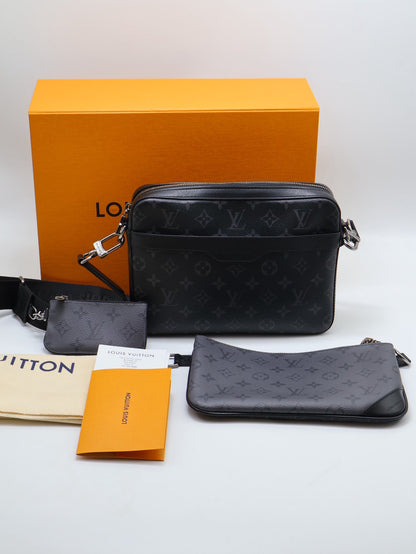 LOUIS VUITTON Trio三合一黑武士郵差包