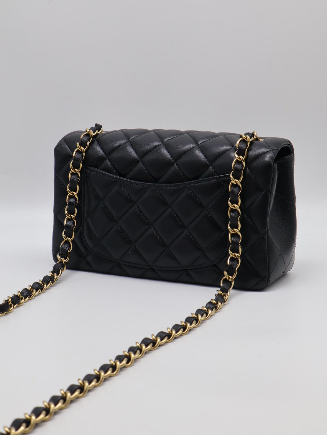 CHANEL 經典口蓋包Mini CF20 - 黑金