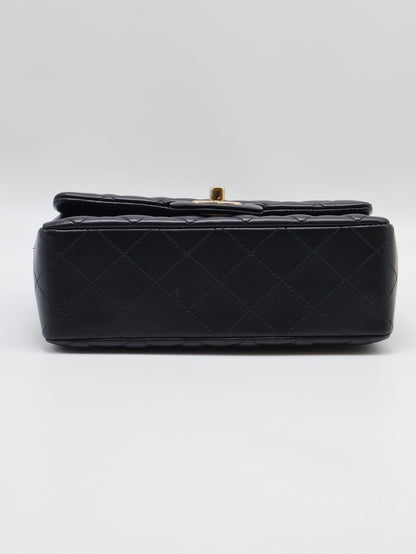 CHANEL 經典口蓋包Mini CF20 - 黑金