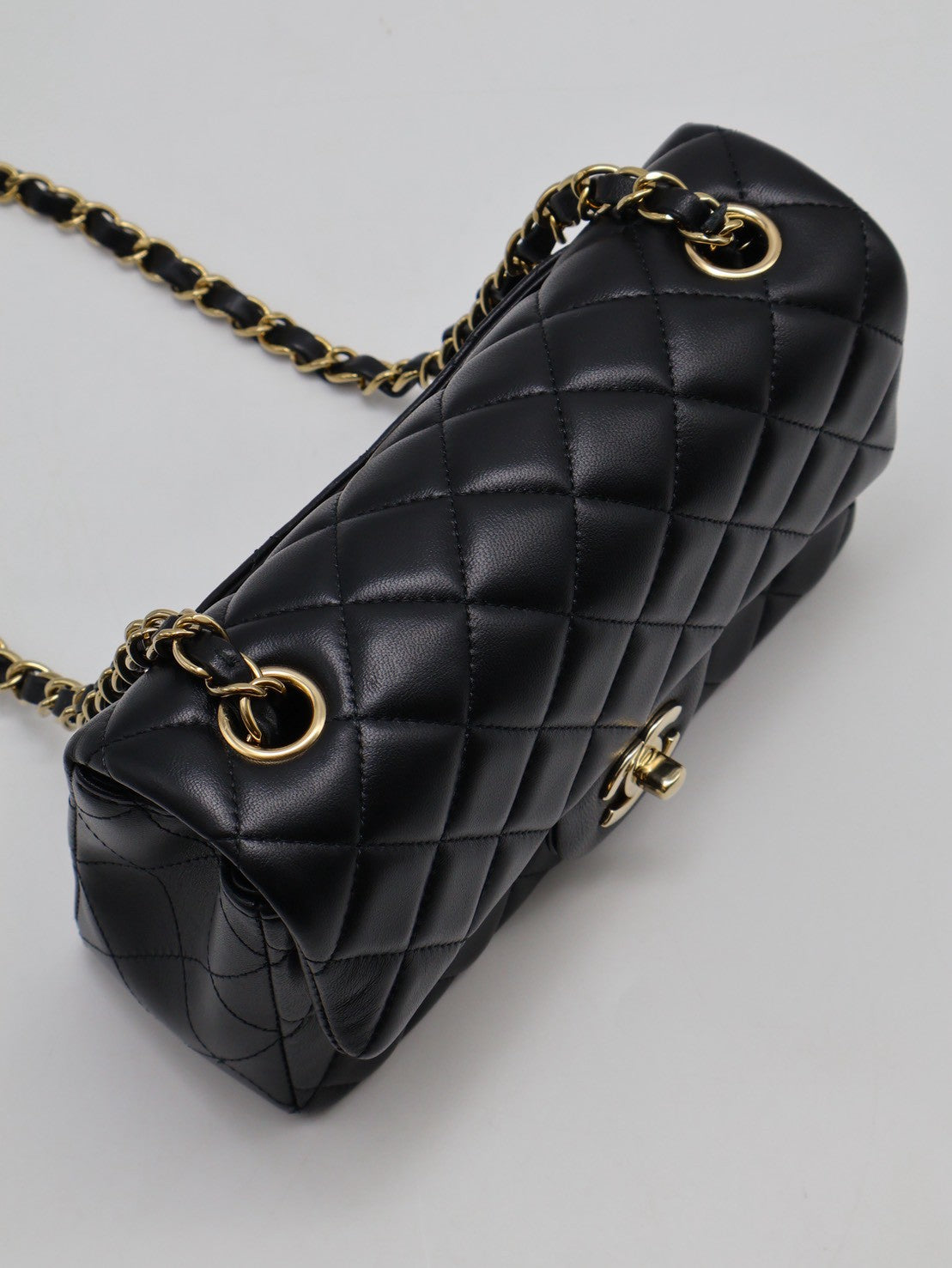 CHANEL 經典口蓋包Mini CF20 - 黑金
