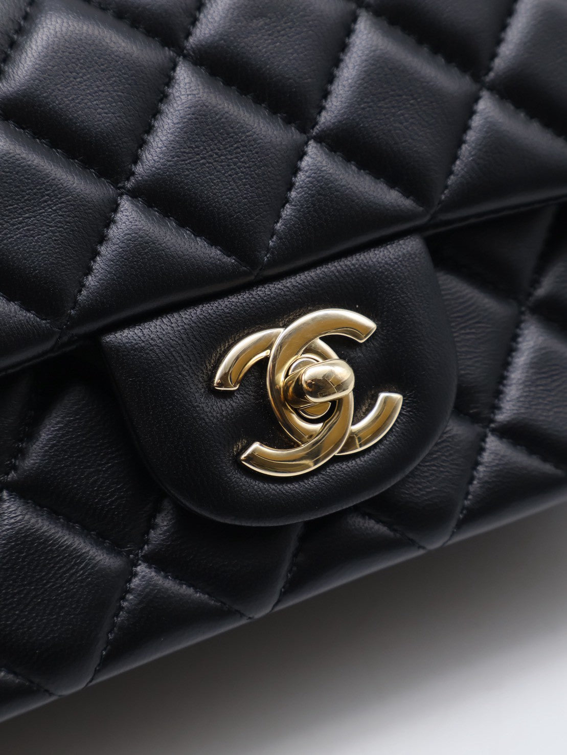 CHANEL 經典口蓋包Mini CF20 - 黑金