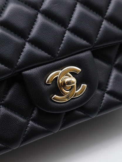 CHANEL 經典口蓋包Mini CF20 - 黑金