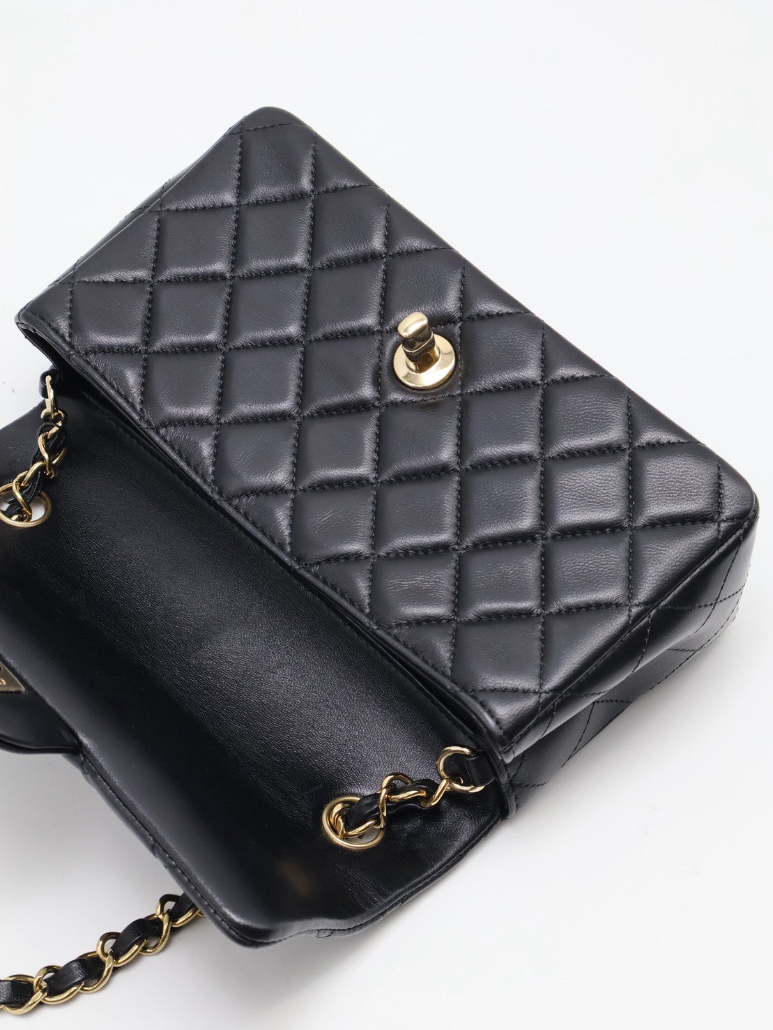 CHANEL 經典口蓋包Mini CF20 - 黑金