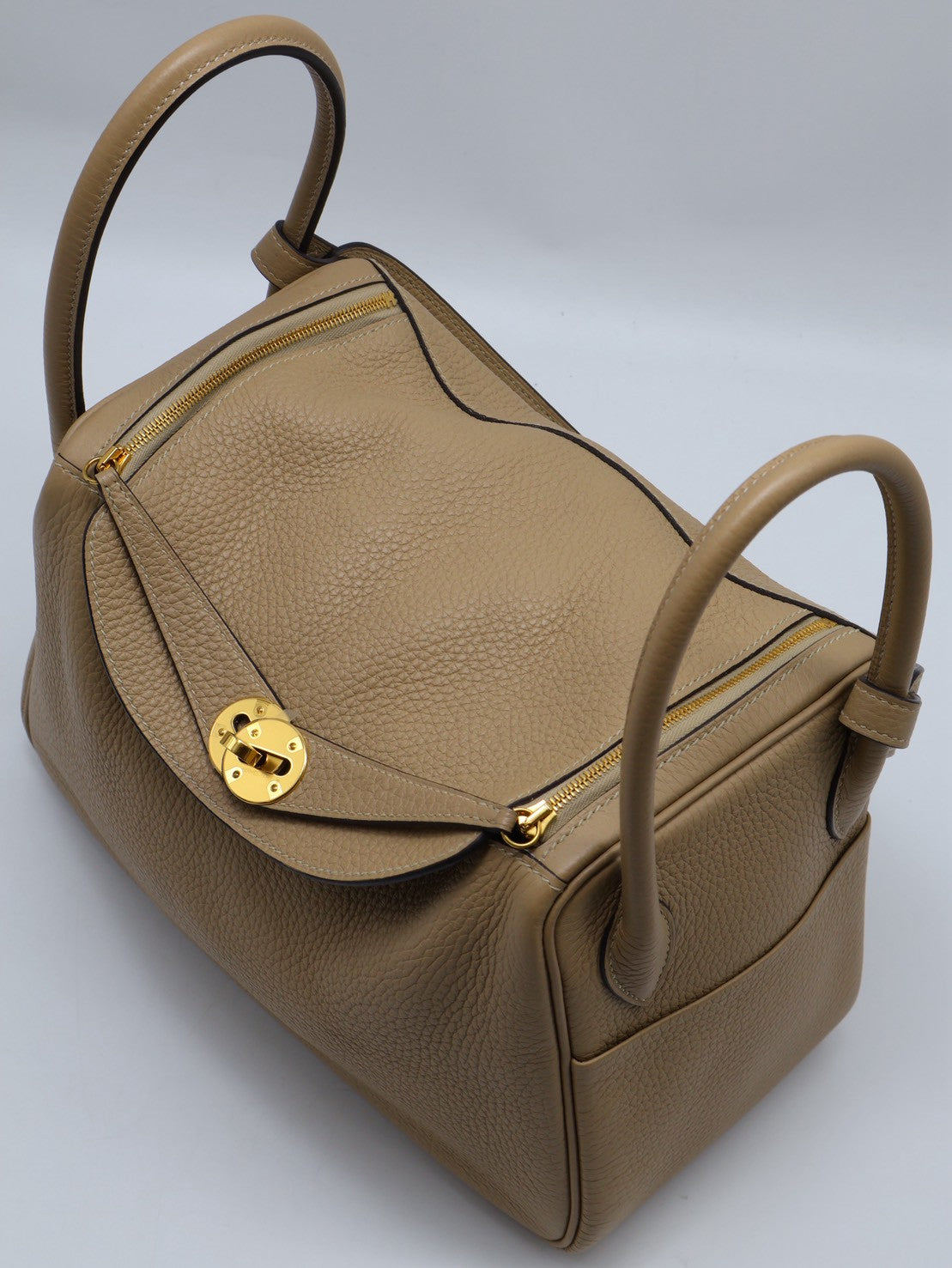 HERMES Lindy 26 - Trench S2 風衣灰金 Z