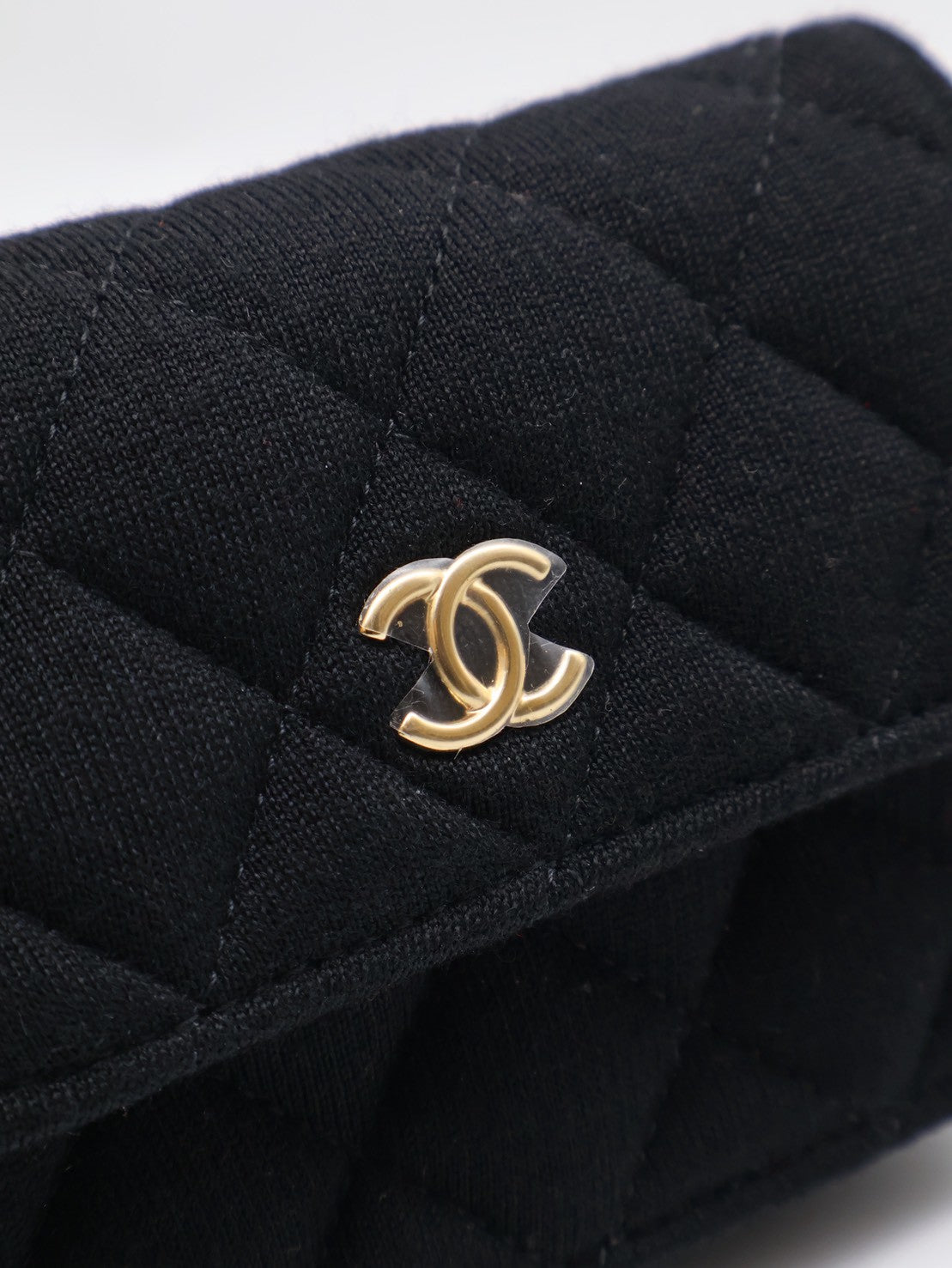 CHANEL 23C帆布鍊帶小包 - 黑金
