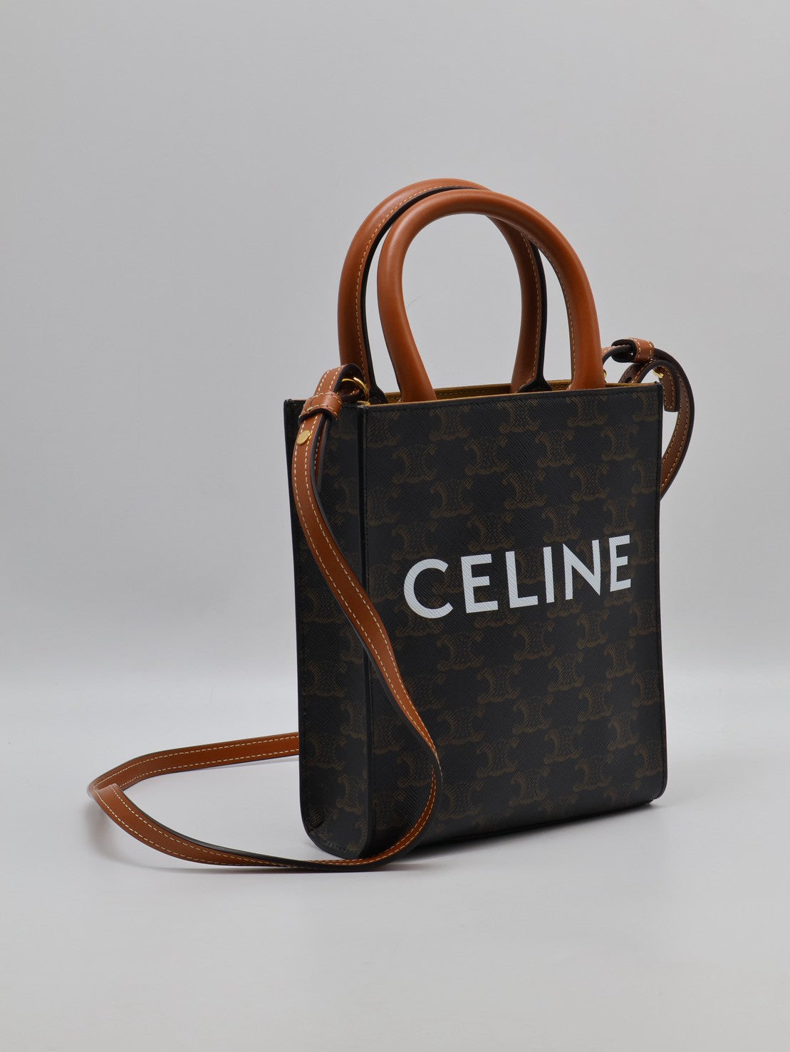 CELINE Triomphe帆布Mini Tote