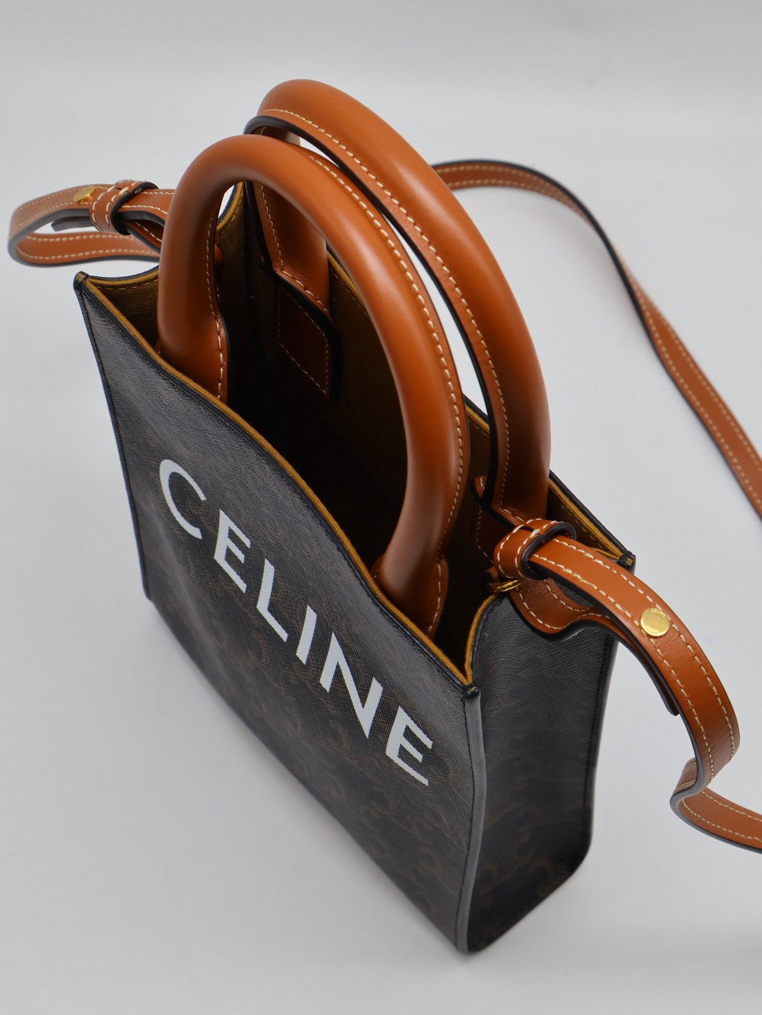 CELINE Triomphe帆布Mini Tote