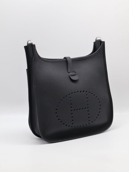HERMES Evelyne 29 - Noir 89 黑銀 K