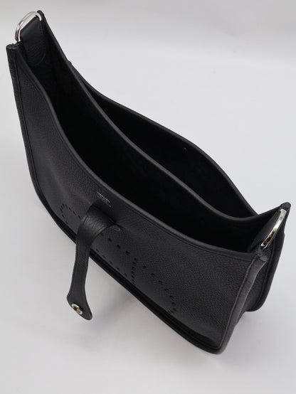 HERMES Evelyne 29 - Noir 89 黑銀 K