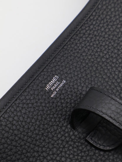 HERMES Evelyne 29 - Noir 89 黑銀 K
