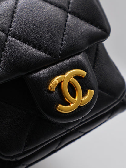 CHANEL 25C Hobo嬉皮包 - 小號黑金