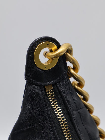 CHANEL 25C Hobo嬉皮包 - 小號黑金