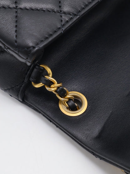 CHANEL 經典口蓋包方胖子 17 - 金球黑金