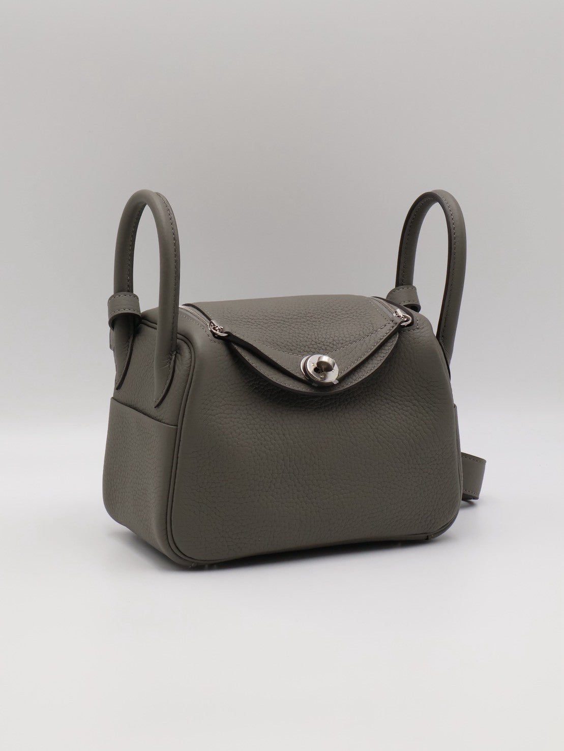 HERMES Mini Lindy - Gris Meyer 0L 積雨雲灰銀 U