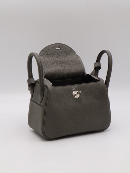 HERMES Mini Lindy - Gris Meyer 0L 積雨雲灰銀 U