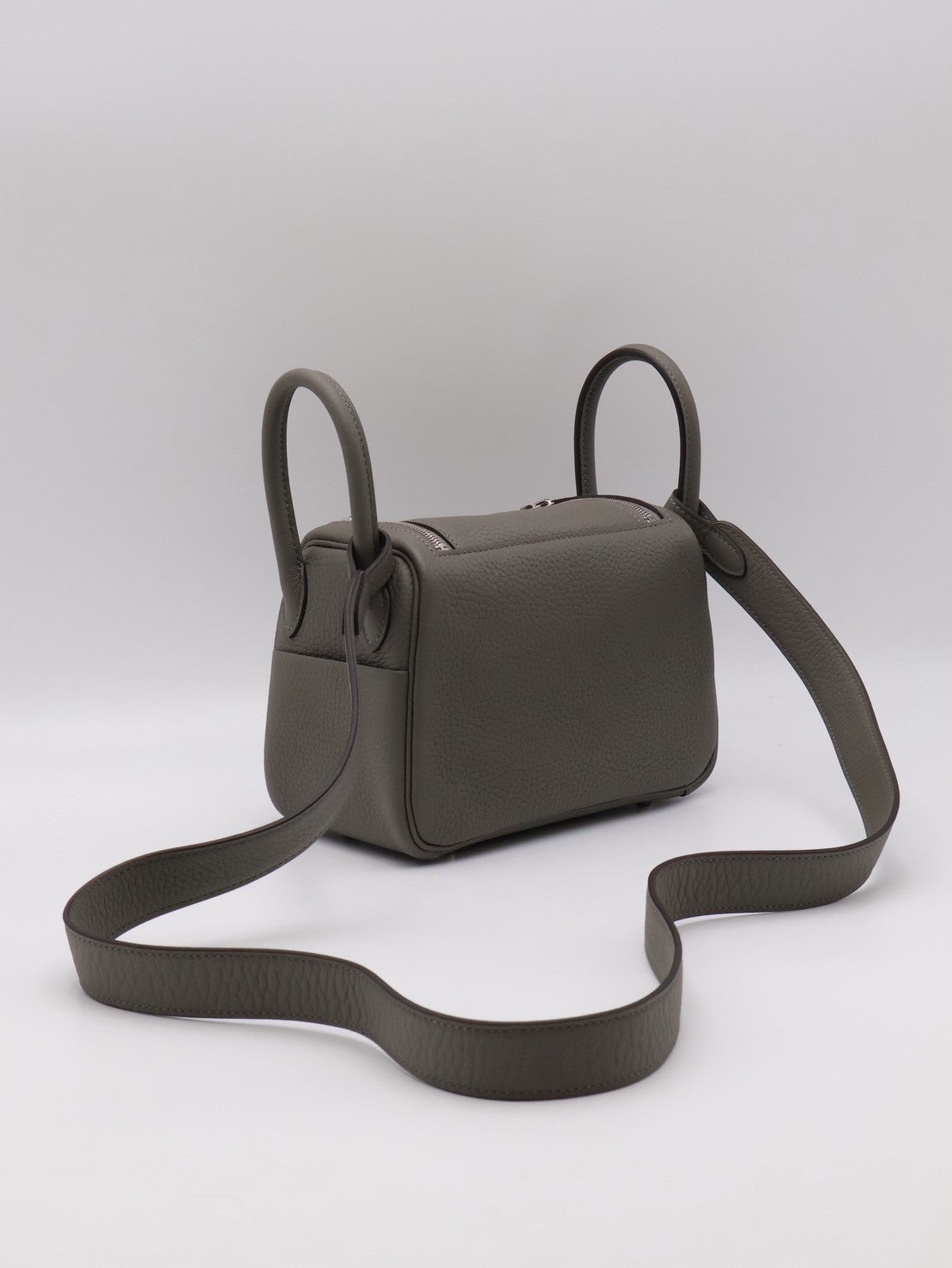 HERMES Mini Lindy - Gris Meyer 0L 積雨雲灰銀 U