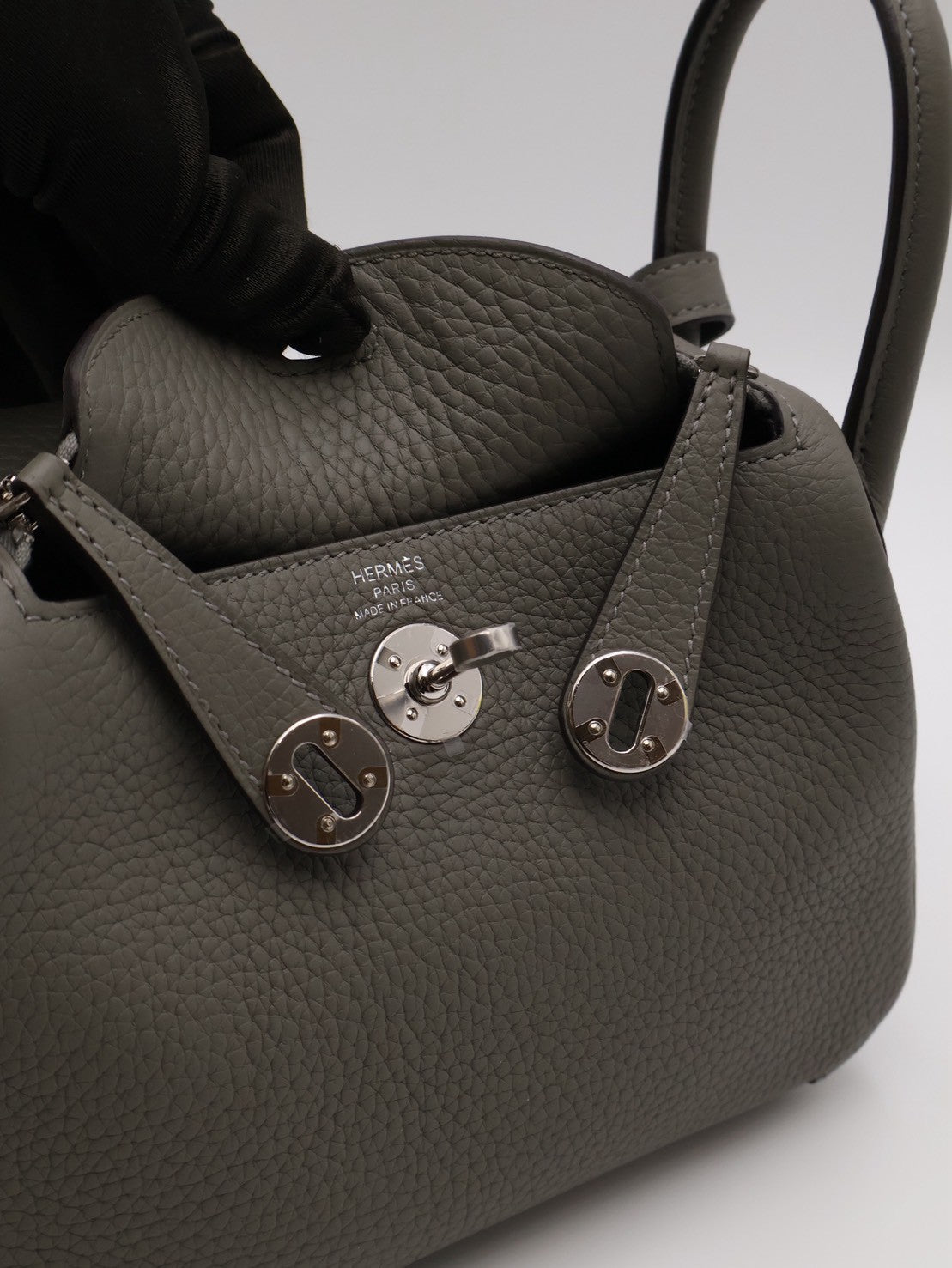 HERMES Mini Lindy - Gris Meyer 0L 積雨雲灰銀 U