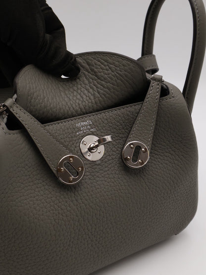 HERMES Mini Lindy - Gris Meyer 0L 積雨雲灰銀 U