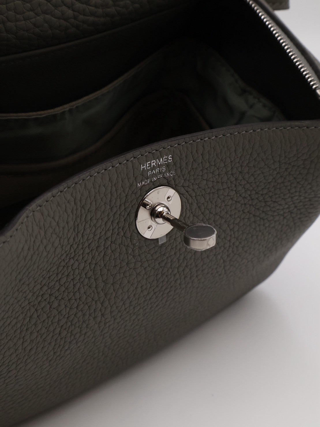 HERMES Mini Lindy - Gris Meyer 0L 積雨雲灰銀 U