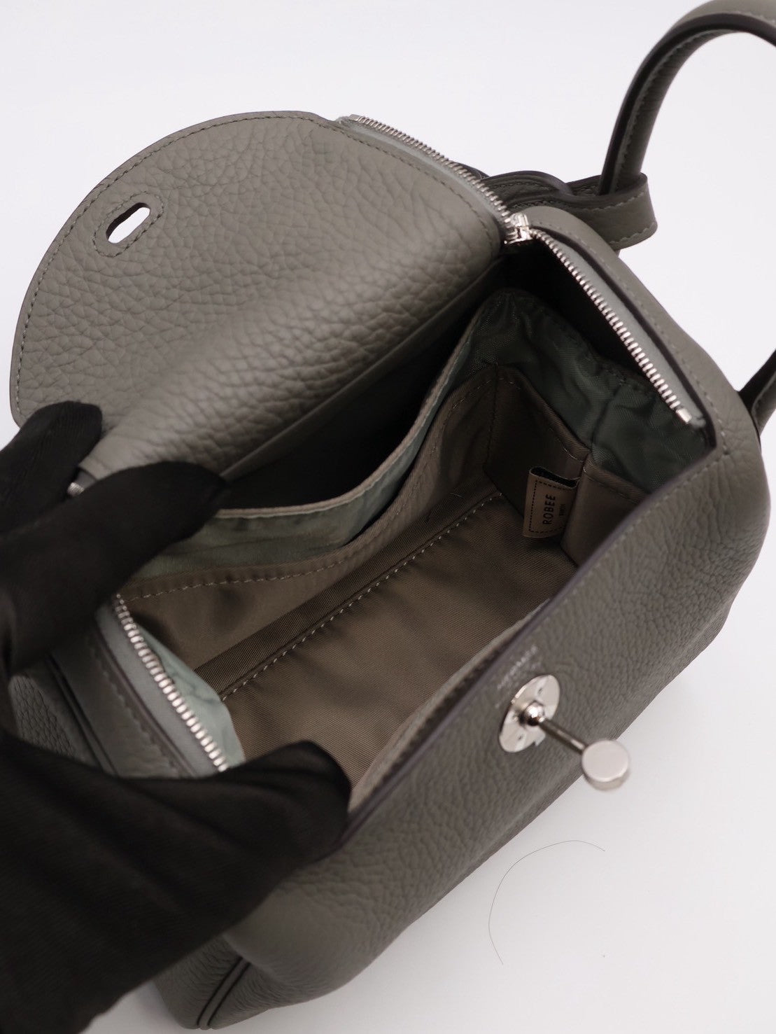 HERMES Mini Lindy - Gris Meyer 0L 積雨雲灰銀 U