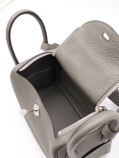 HERMES Mini Lindy - Gris Meyer 0L 積雨雲灰銀 U