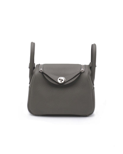 HERMES Mini Lindy - Gris Meyer 0L 積雨雲灰銀 U