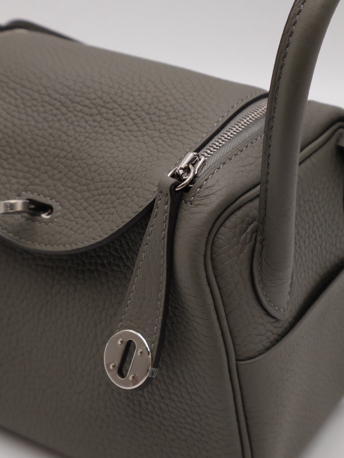 HERMES Mini Lindy - Gris Meyer 0L 積雨雲灰銀 U