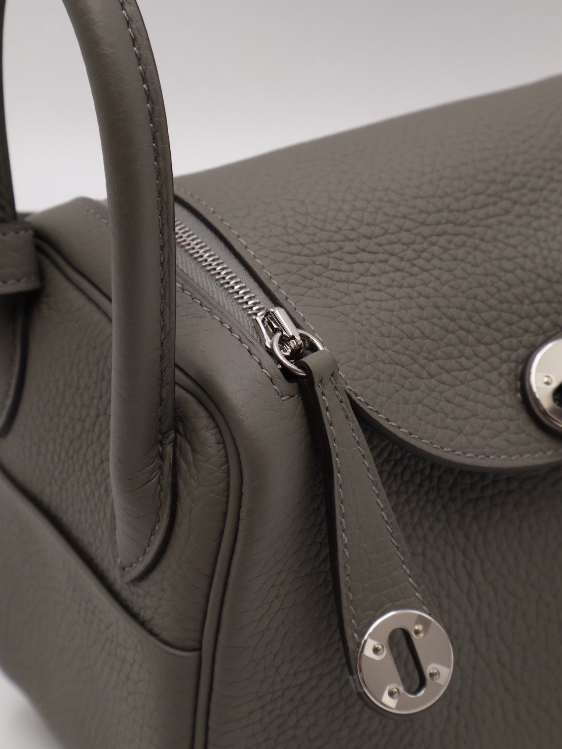 HERMES Mini Lindy - Gris Meyer 0L 積雨雲灰銀 U