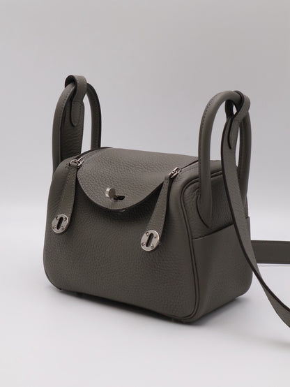 HERMES Mini Lindy - Gris Meyer 0L 積雨雲灰銀 U
