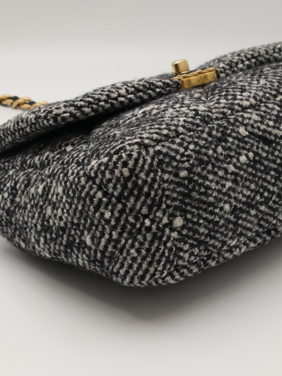 CHANEL 19 Bag 菱格紋手提肩背包 26 - 毛呢金