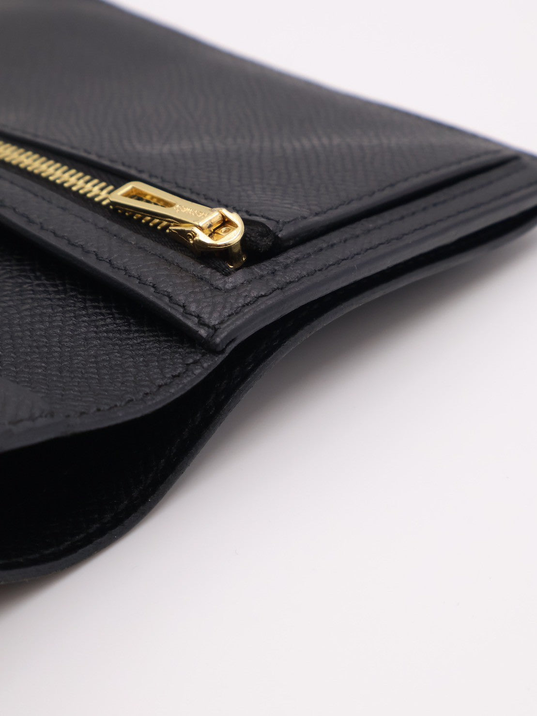 HERMES Bearn雙折短夾 - Noir 89 黑玫瑰金 D
